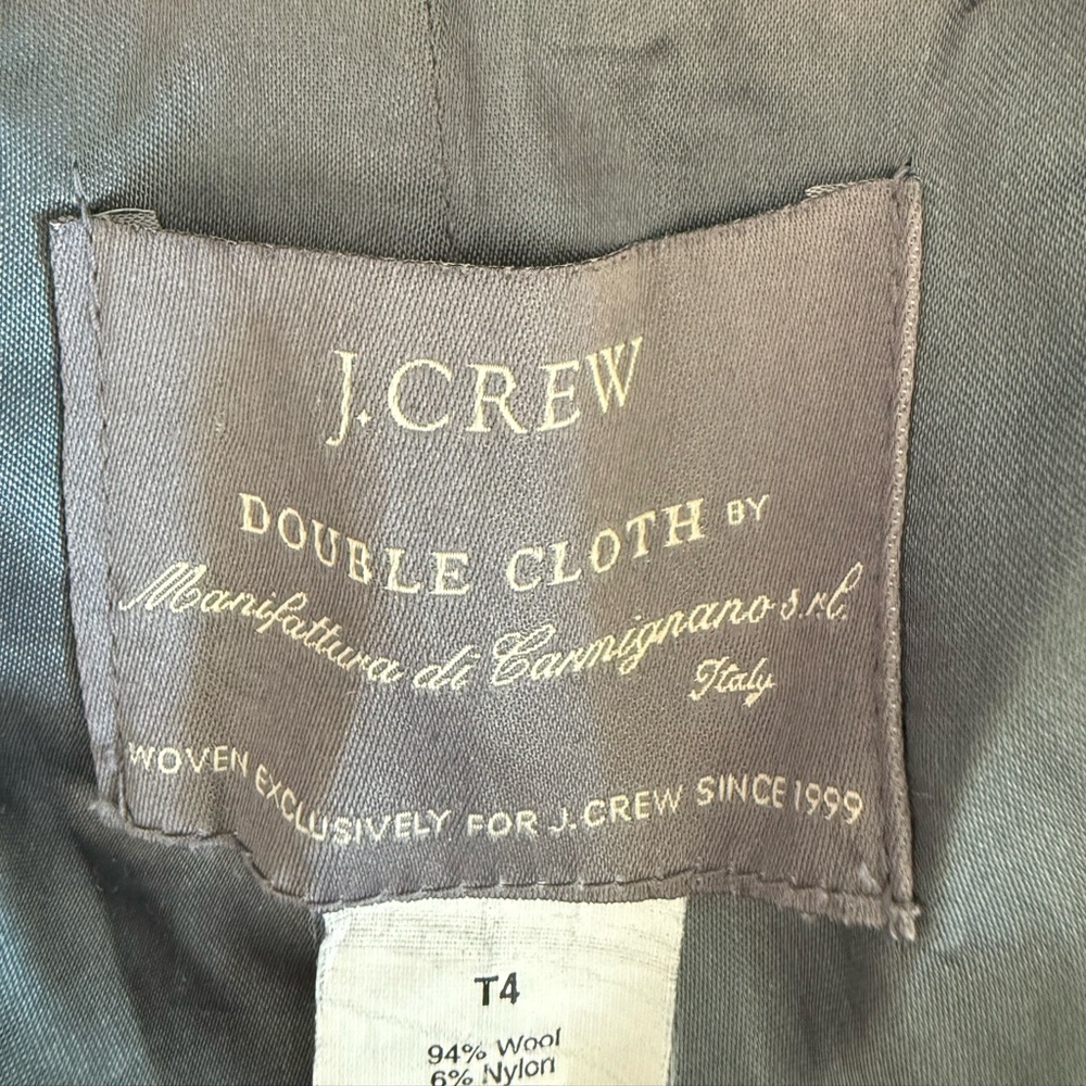 J. Crew Classic Black Pea Wool Coat - Picture 4 of 5